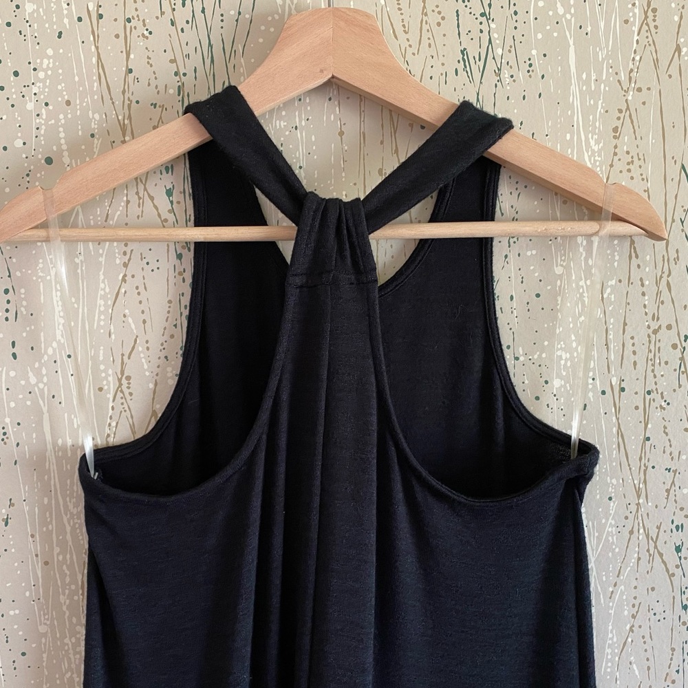 GAP softspun knit Racerback maxi dress black size XS - Picture 4 of 6